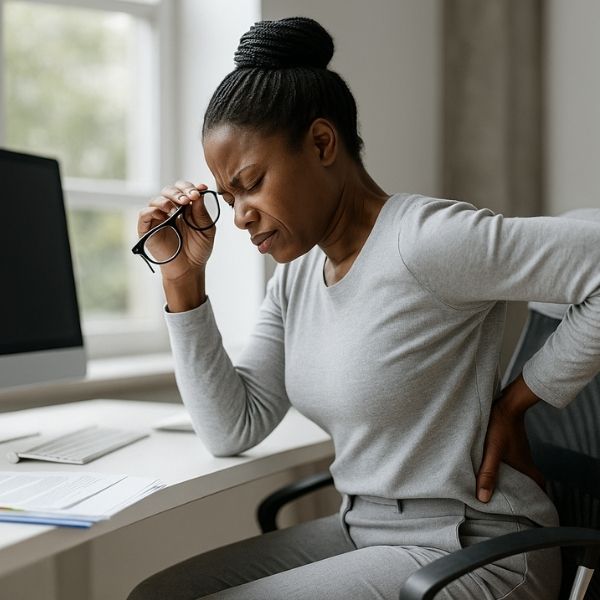 70% das dores lombares vêm da postura: previna com ergonomia