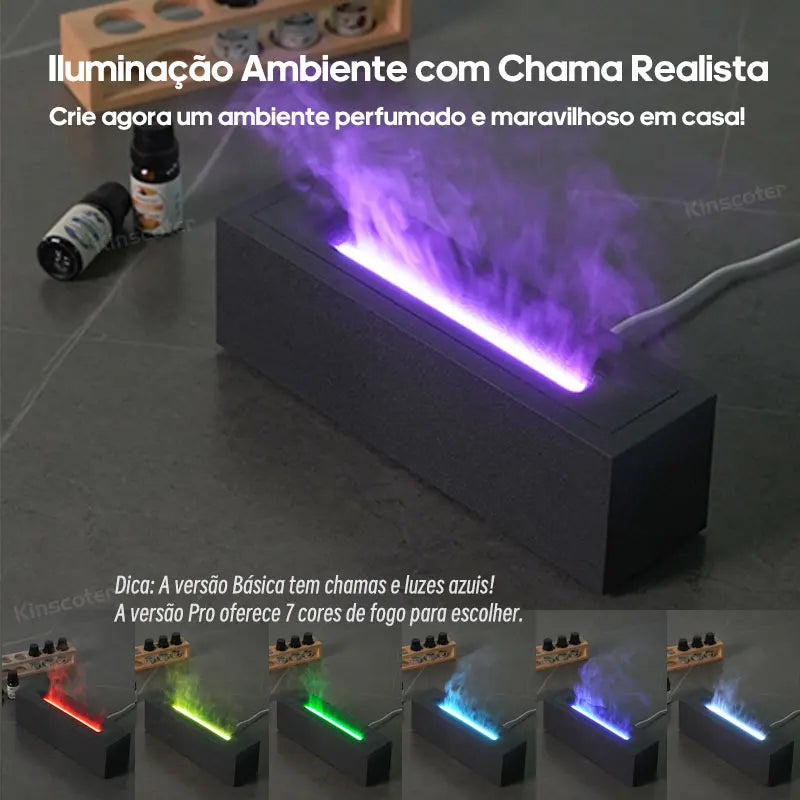 Lumea – Difusor & Umidificador de Chamas Aromáticas