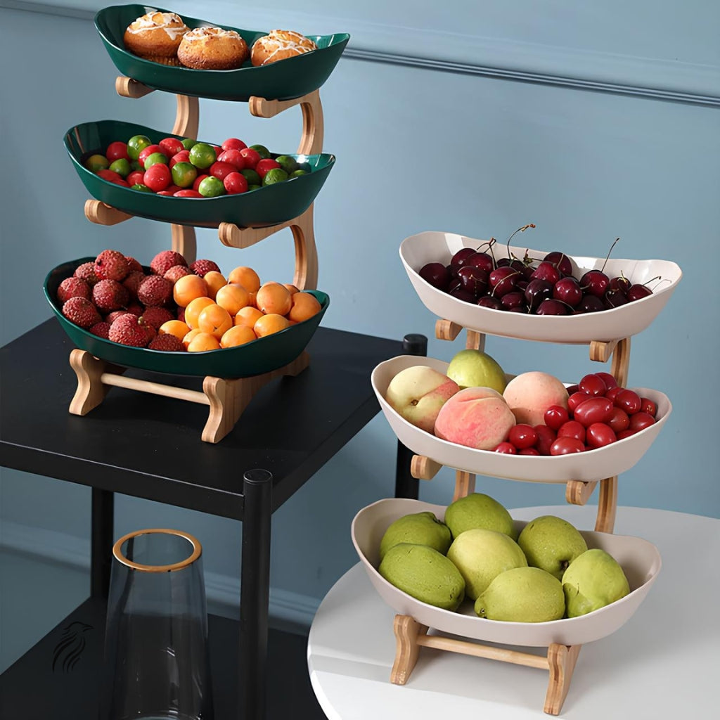 Fruteira de Mesa Gourmet em Bambu